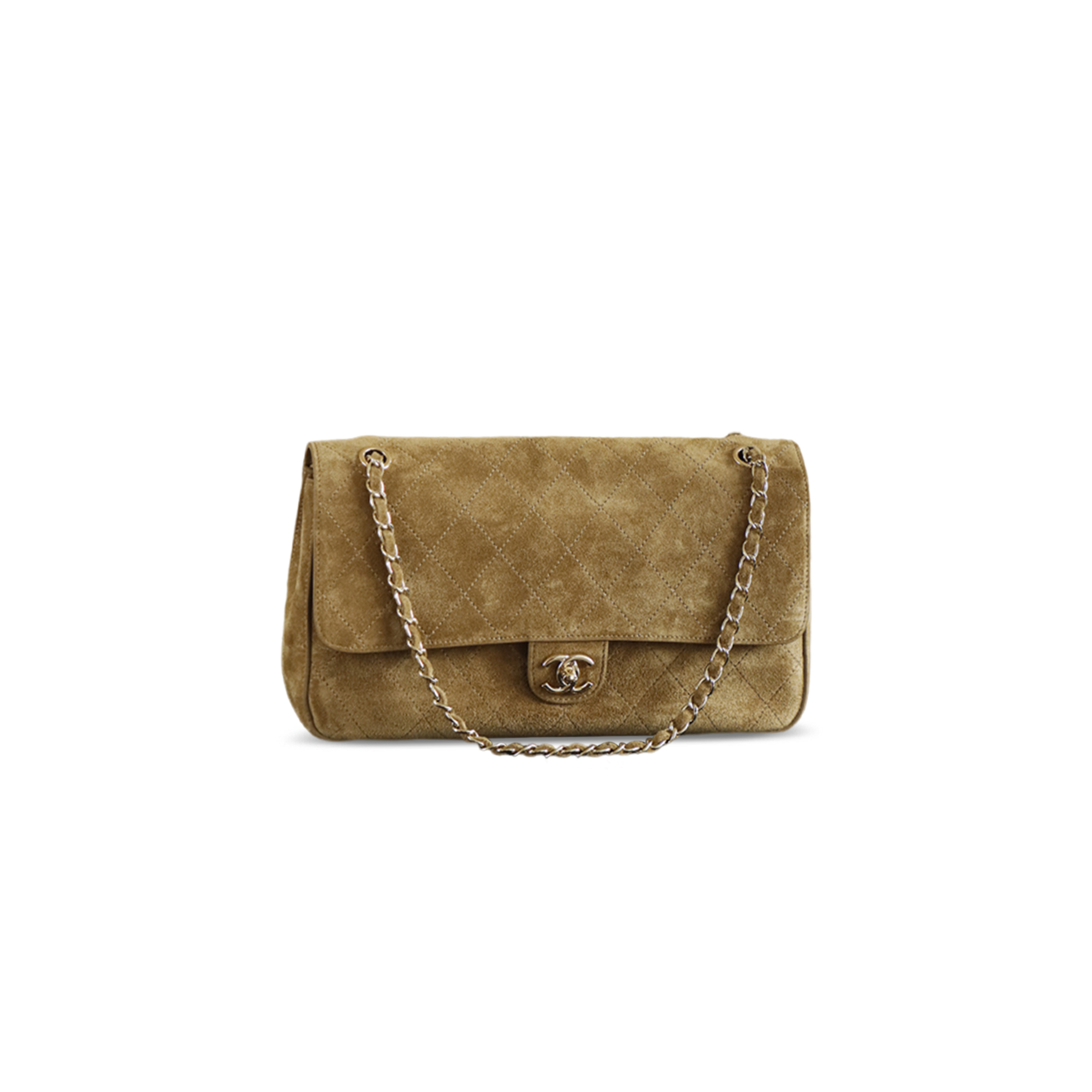Ch**el 26ss 26ss suede shoulder bag (33*18*8cm)